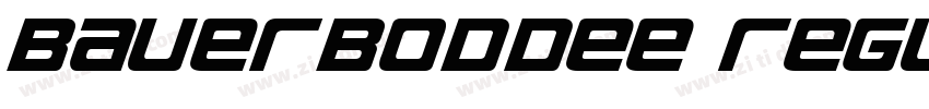 BauerBodDEE Regular字体转换